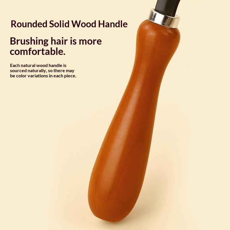 Portable Wood Me1 Pcs Portable Wood Carpet Groomer Rake Metal Handheld Carpet Rake Pet Grooming Comb Home Accessories