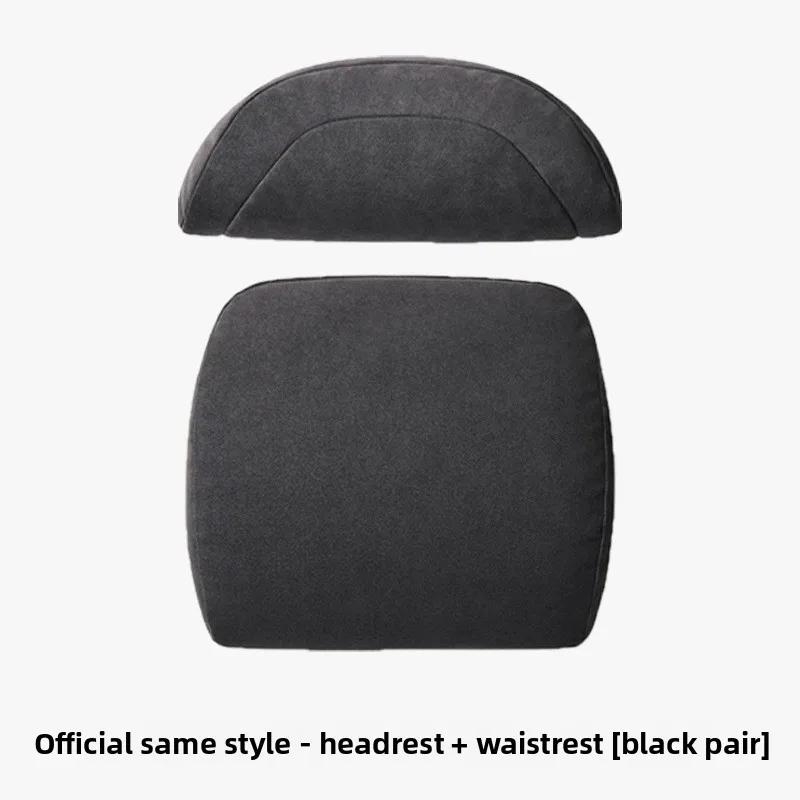 Car Sticker For Tesla Model 3 Model Y Official Headrest Waist Backrest Cushion Rebound Fur Car Pillow Neck Protection Car Sticke