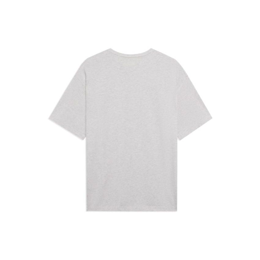 Li Ning Prospérité Quotidienne Couleur Unie Motif Imprimé Col Rond Manches Courtes T-Shirt Unisexe T-Shirt Fleur-Gris Tuile-Gris AHST111-5