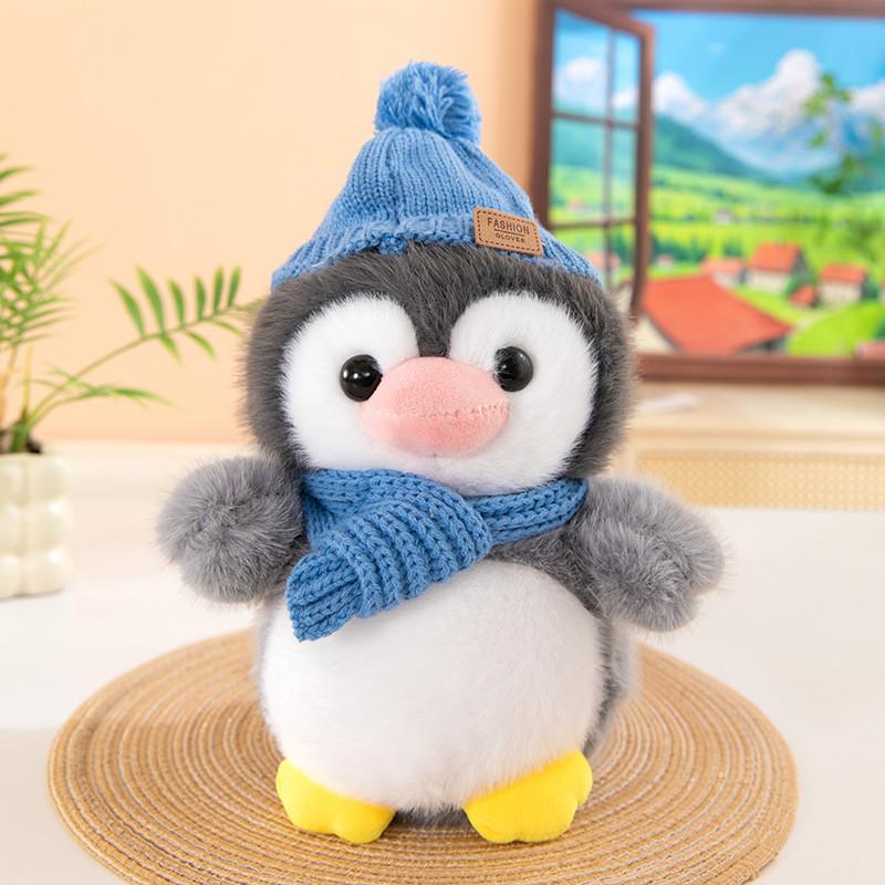 Panda Penguin Plush Toy With Scarf 25cm Kids Gift For Collectors And Decorations