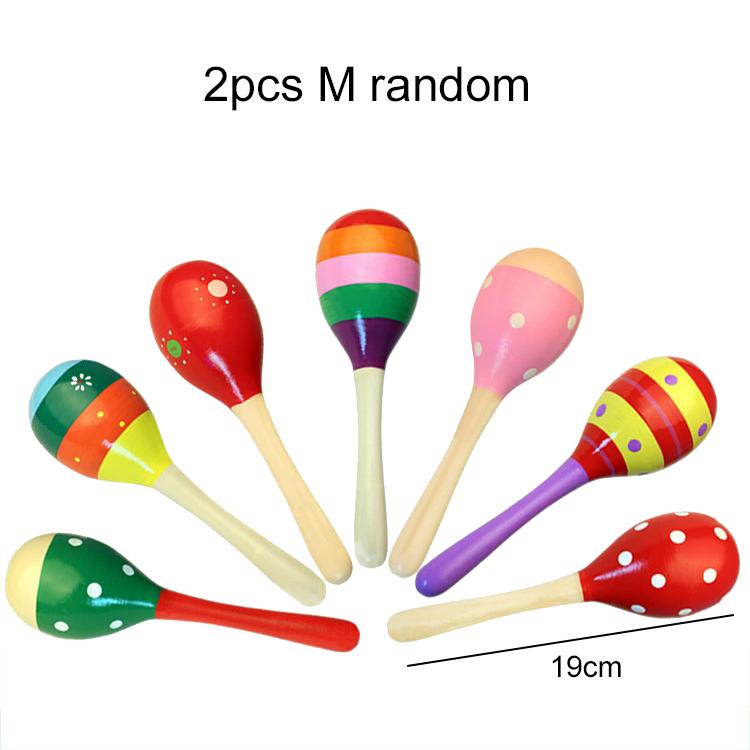 

2pcs Sand Hammers Wooden 2 Sizes Available Musical Instrument Shake Instruments Party Athleisure Entertainment Props TMZ