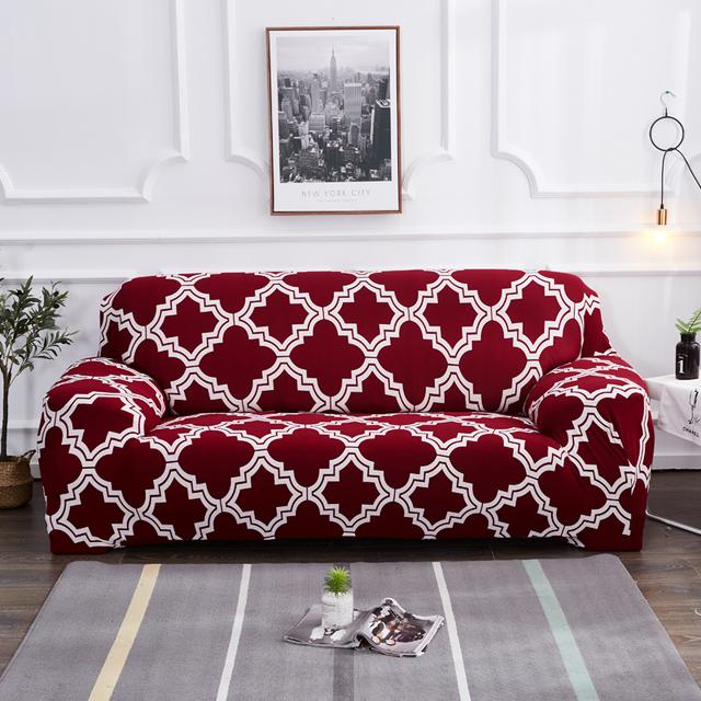 Christmas Decoration Stretch Sofa Furniture Cover Slipcovers Elastic Couch Case Different Shape Living Sofa Loveseat Chair L -Style Sofa Furniture