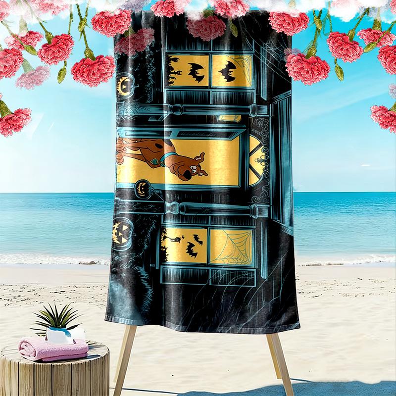 Scooby‑Doo2 Print Beach Towel, Large Soft Quick Dry Towel for Beach Camping Swimming