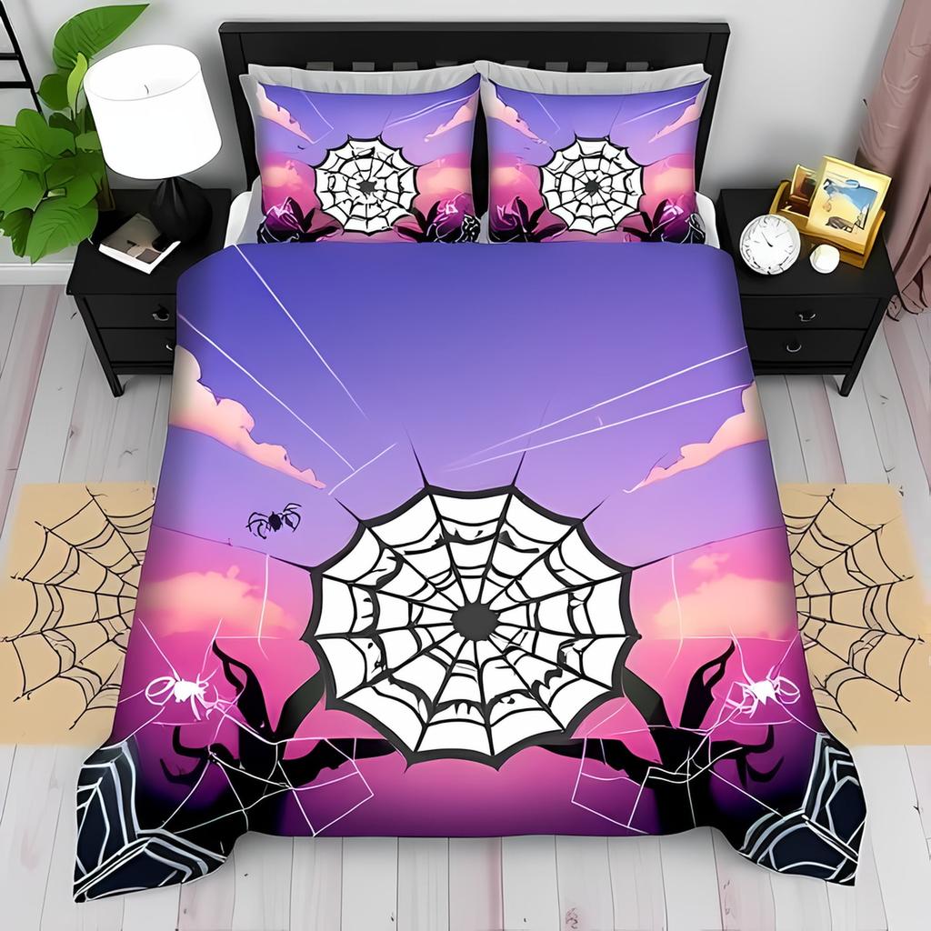Comforter Spider Bedding Set For Children Kids And Adult Home Decor Queen Size Warm Soft Breathable And Comfortable