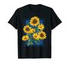 Summer Anime Kawaii Sunflower Field Gift T-Shirt Men Cotton Tshirt Tees Tops Anime Harajuku Streetwear