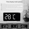 Modern LED Digital Clock Date Time Temperature Display Dimmable Backlights 2 Alarms Snooze Function USB Port 5V