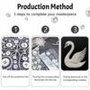 5D DIY Pearl Diamond Painting Kit Elegant Swan Full Drill Embroidery Mosaic Art Home Wall Decor Gift