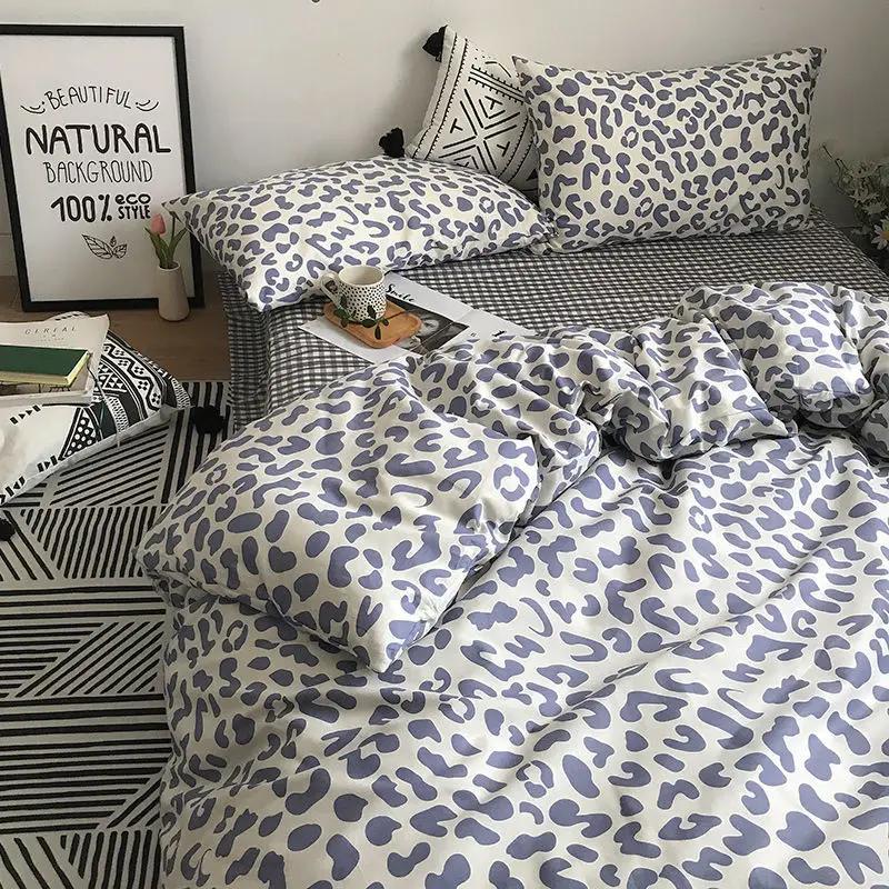 Floral Bed Duvet Covers Pastoral Four Seasons Polyester Quilt Cover King Queen Size Bedroom Bedding Luxury Home Textile Cozy