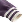 Anta Guan Xiaotong Same Style American Retro Baseball Jacket Deep Hibiscus Purple Warm Jade White Women 162618714S-2