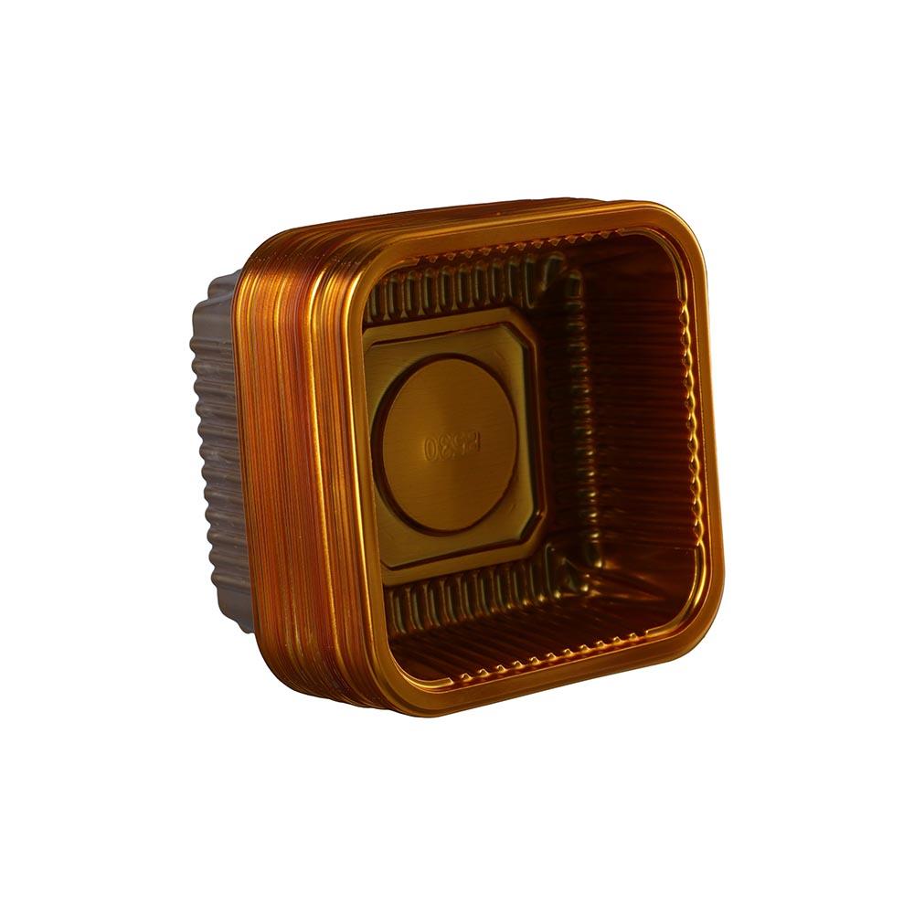 100Pcs Disposable Plastic Individual Mooncake Tray Packaging Box Mousse Container Cake Holder