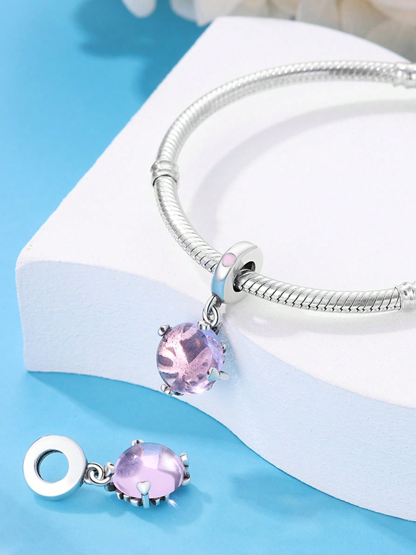 Медные цвета Розовая стрекоза Ландыш Бусины Шарм Подвеска Для Оригинального Браслета Для Женщин DIY Украшения Подарок Любви