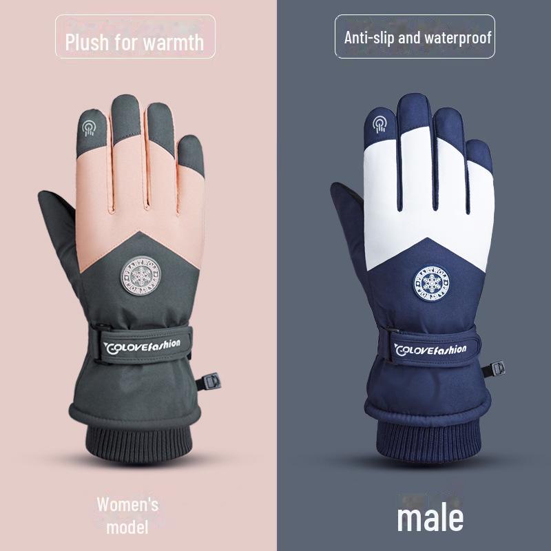 Winter Warm Touchscreen Gloves for Men & Women - Cycling, Outdoor, Windproof, Velvety Lining, Electric Car Ready