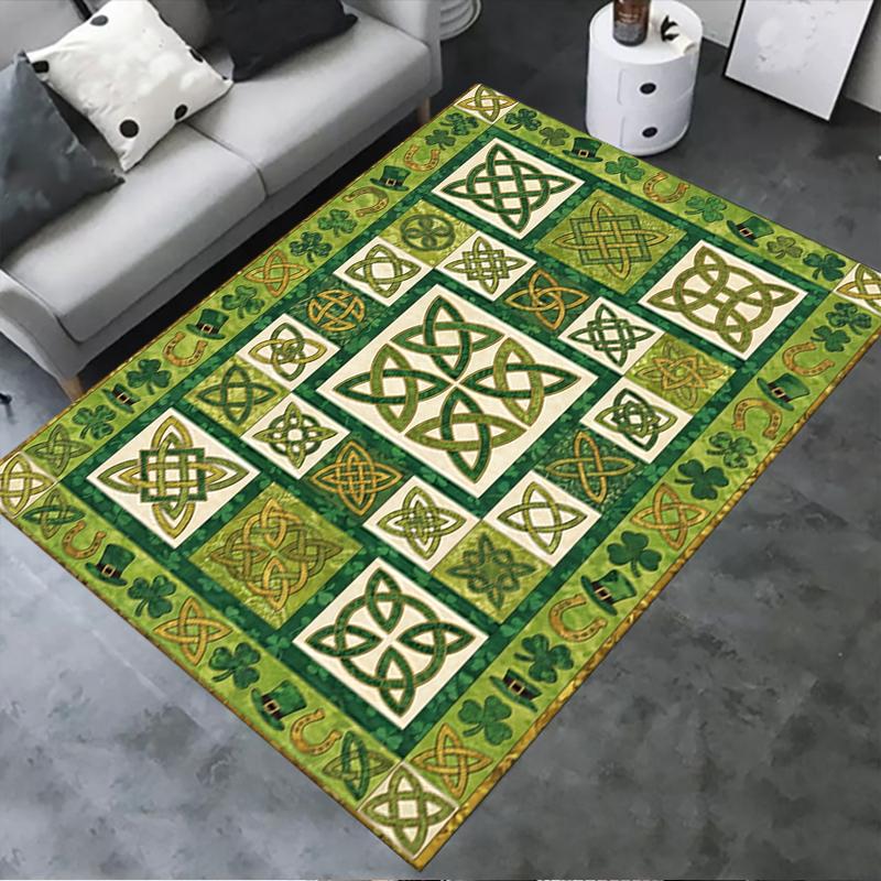 

2025 New St.Patrick s Day Carpet Rug for Living Room Bedroom Home Sofa Decoration,Kids play Non-slip Floor Mat84 40x60cm( 15x23in )