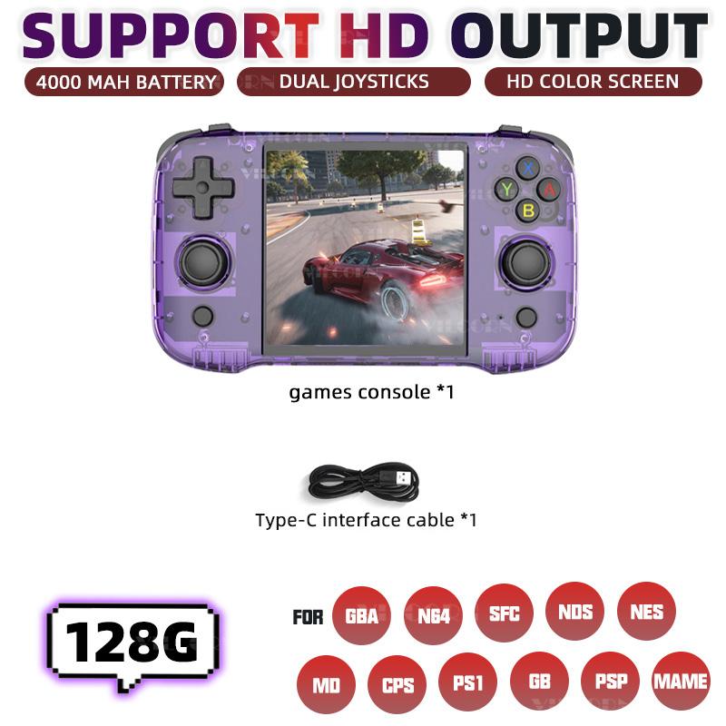 

Игровая консоль R46S Linux System 64G Classic Video Games Player 4.0-дюймовый IPS-экран HDMI-выход Карманные портативные игровые консоли