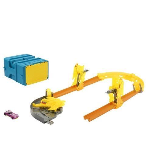 Ensemble véhicule et piste - HOT WHEELS - Hot Wheels total - Coffret Éclair - Multicolore