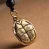 Heavenly Brass Turtle Shell Cloud Keychain Pendant - Men's Fashion Accessory In Ancient Style