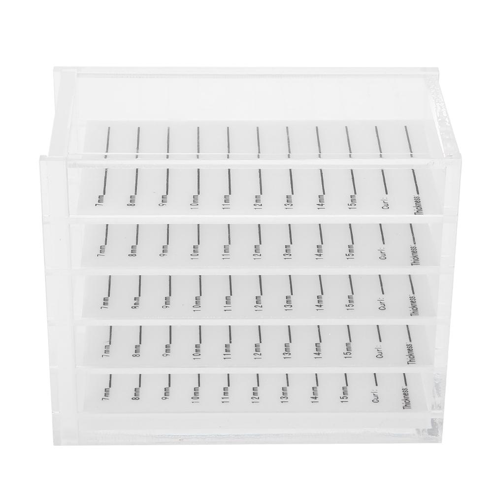 5 Layers Plastic Eyelash Storage Box Makeup Organizer Grafting Eyelashes Glue Pallet Holder