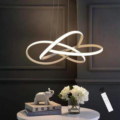 LED Pendant Lamp - NETTLIFE - 50 Cm - Dimmable - Remote Control - White
