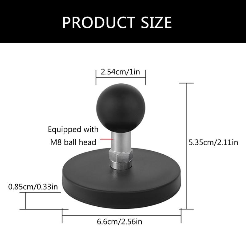 Universal Magnetic Sucker Expansion Base Magnetic Suction Base for Vehicle Rooftop Equipment Fixation Metal Material