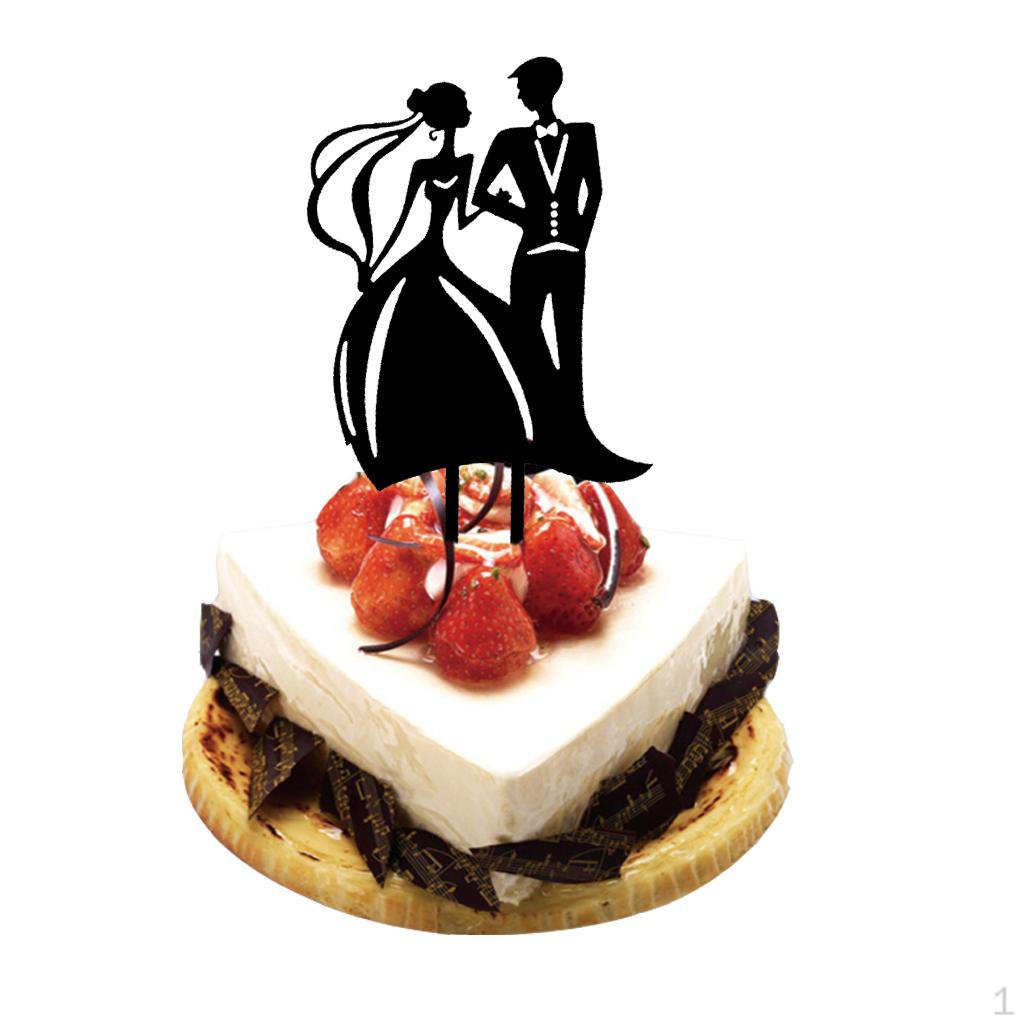 

Романтическая свадьба, помолвка, жених и невеста, акриловые топперы для торта