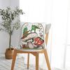 Cottagecore Aesthetic Frogs Guitar Violin Mushroom Art Square Pillowcases Sofa Cushion Case Creative Decor Pillow Cover