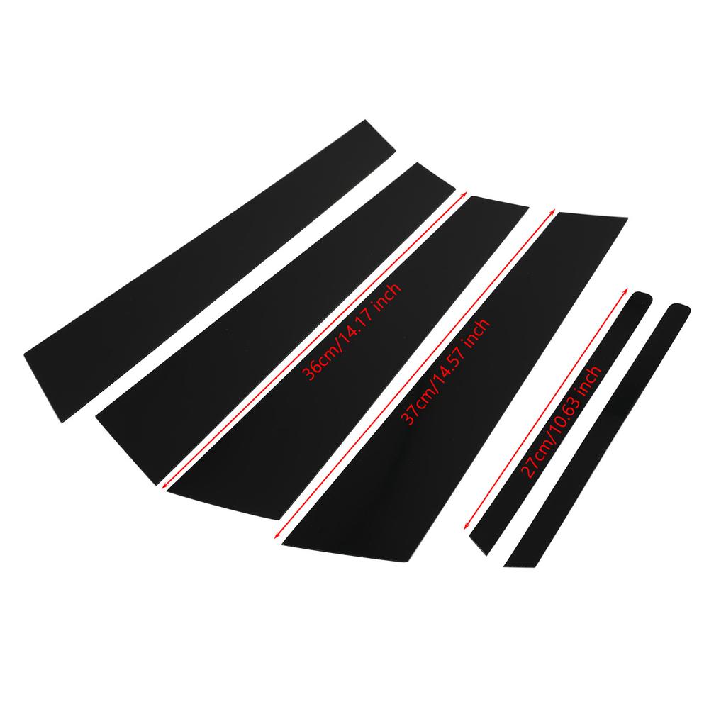 6Pcs Car Window Pillar Posts Cover Trim For Honda Civic 2006-2011