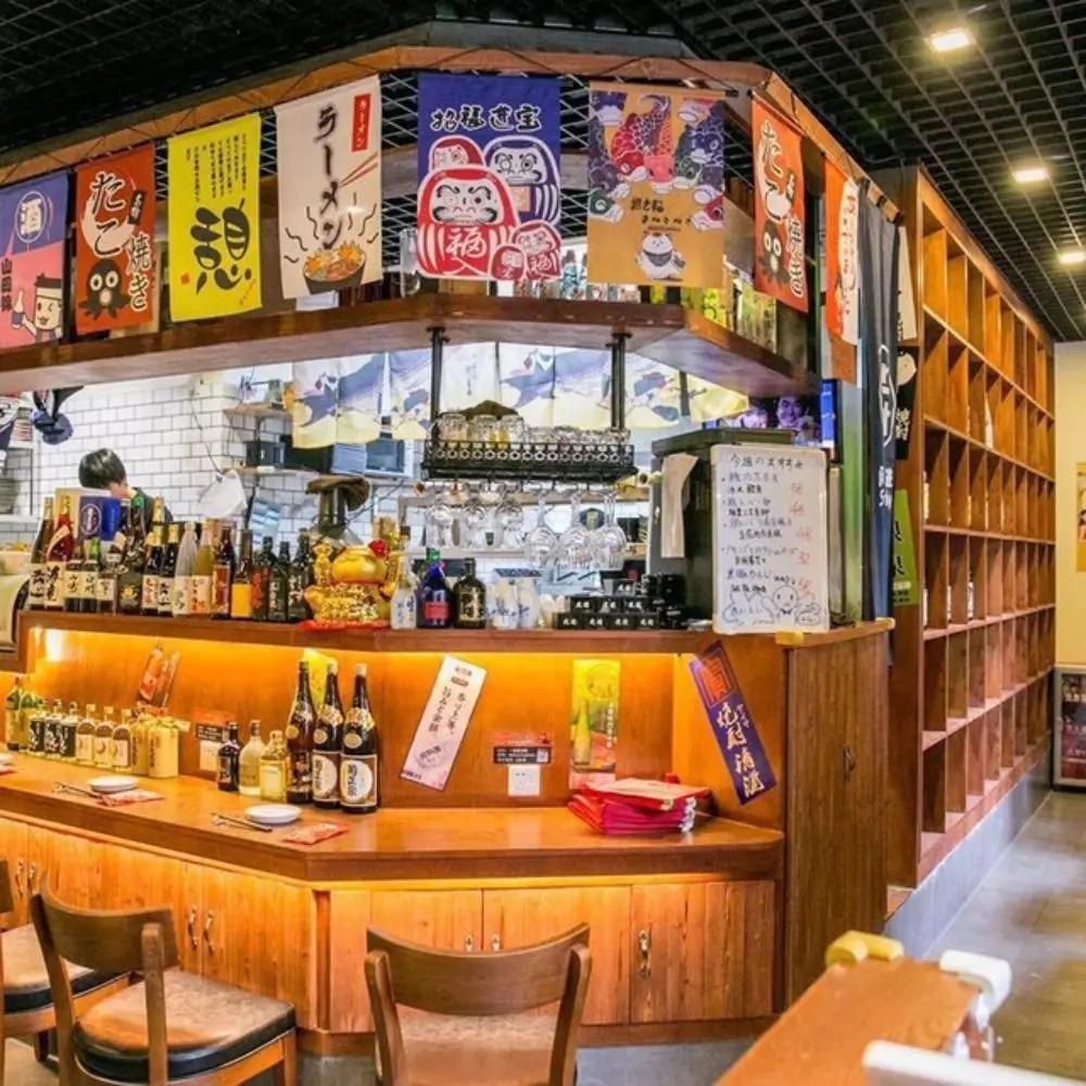 Hot Pot Sushi Japanese Hanging Flag Sashimi Ramen Cuisine Japan Bistro Decorative Banner Cultural Small Colored Flag Restaurant