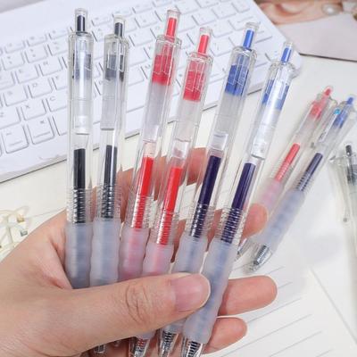 Press Type Gel Pen Quick-drying Signature Pens Simple Writing Tool  Student Test