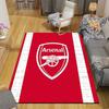 Tappeto Quadrato con Fantasia a Quadri Arsenal F.C., Tappeto da Area, Tappeto per Soggiorno Camera da Letto Divano Sala Giochi Decorazione, Tappetino Antiscivolo