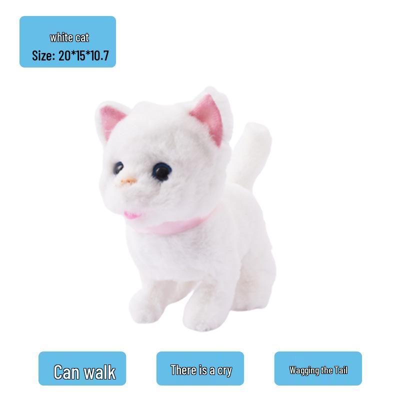 Electric Plush Dog Toy: Barking, Walking, Tail-Wagging Puppy for Children