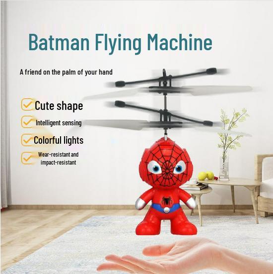 Induction Hover Helicopter Toy - Remote Control, Drop-Resistant, Indoor Airplane for Kids
