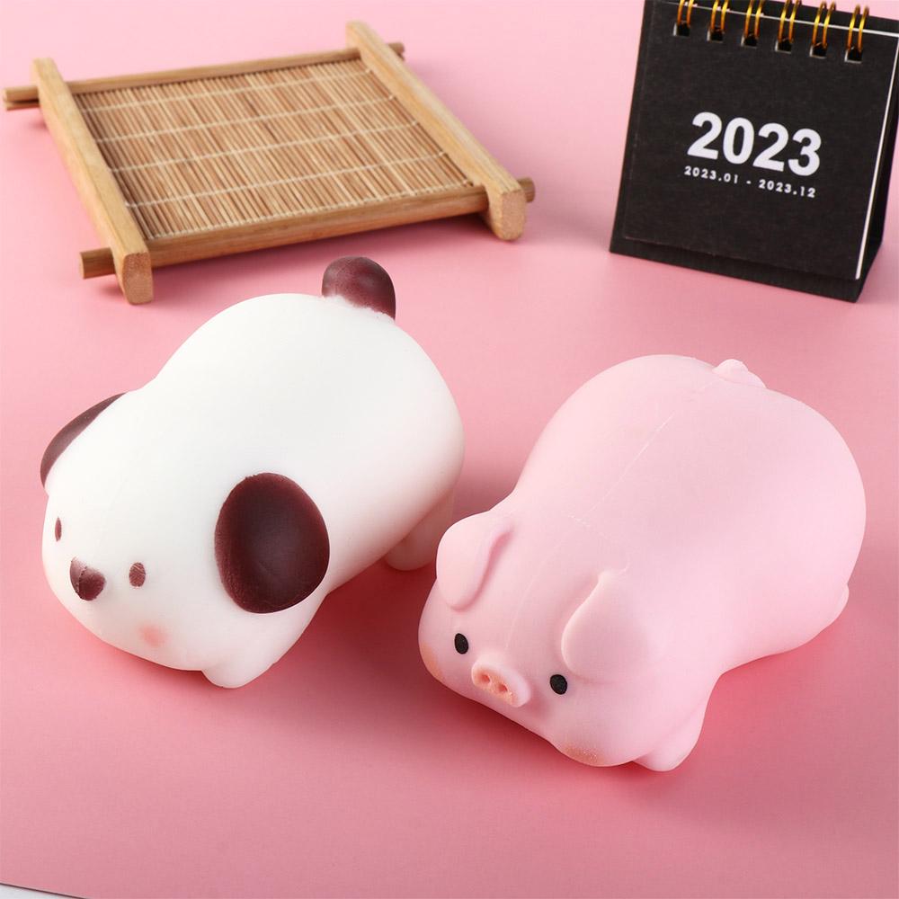 Slow Rebound Squeeze Pig Dog Toy Flexible Material Stress Vent Toys Kids Gift