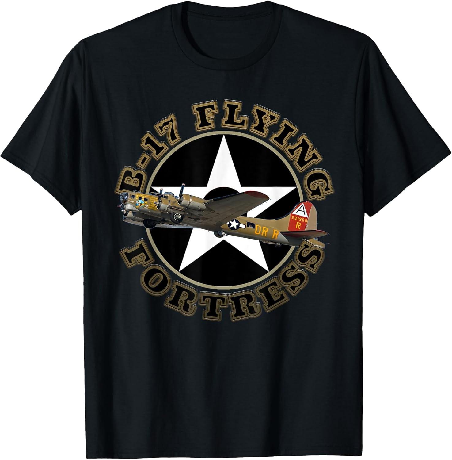NEW LIMITED! B-17 Flying Fortress Heavy Bomber Air Shows Plane Tee - MADE IN USA XXXXL