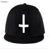 Snapback Baseball Hat Cross Embroidery Adjustable Hip-hop Hat For Youth Men Women Fashion Cap Flat Trend Sunscreen Hat