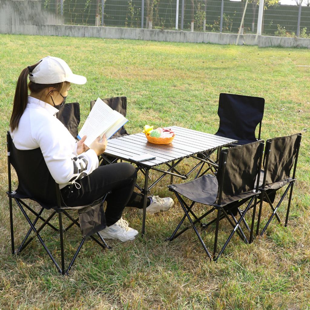 Foldable Camping Chairs Easy Setup and Packup Lightweight Material Chair Suitable for Outside Hiking