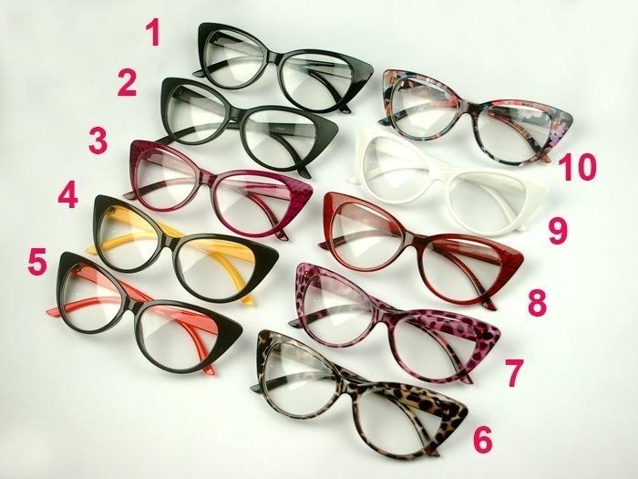 

Тенденции Женские очки кошачий глаз с прозрачными линзами Классические черные очки Оправа Сексуальные женские очки Винтаж 2