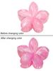 New Flower Hair Claws Gradient Fashion Shark Claws Hairpin For Girlschange Colour In The Sunlight Vacation Hair Accessories