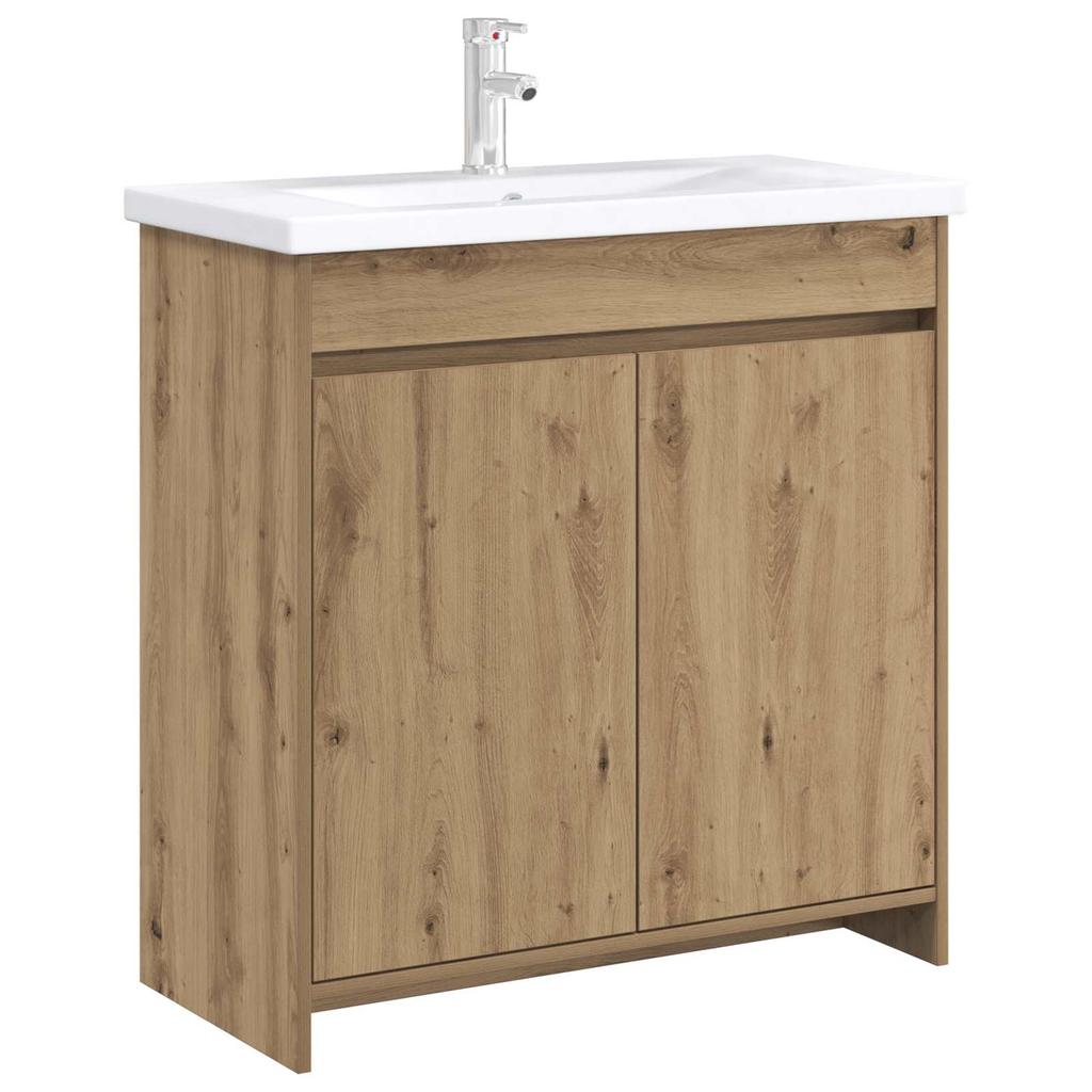 Bathroom Vanity Unit Artisan Oak 78.5 x 37.5 x 81 cm Particleboard