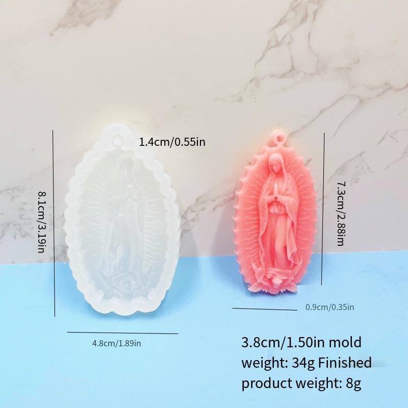 1PC Little Angel Silicone Mould Virgin Angel Keychain Silicone Mould Mobile Phone Pendant Jewelry Key Accessories Mould