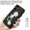 Applicable to iPhone16E multi-function mobile phone case 17Pro flower card holder anti-drop diagonal span rope portable rope