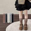 Children's Korean Retro Baby Girls Socks Set Cute Ruffle Solid Color Soft Cotton Princess Long Socks for Kids Autumn