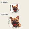 Cute French Bulldog Wall Sticker Waterproof Home Wall Decor Pet Decal Self Adhesive Removable
