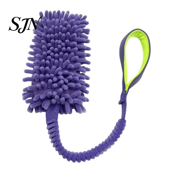 Fetch Toys for Dogs Dog Rope Toy, Durable Interactive Plush Tug with Reinforced Handles, Safe Polyester Chew Dental Cleaning Toy Small Large Pet Oral