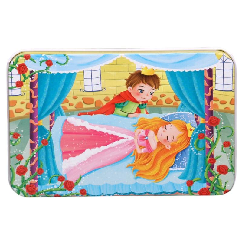 High-quality 60-piece Wooden Puzzle In Iron Box Educational Toy For Kids