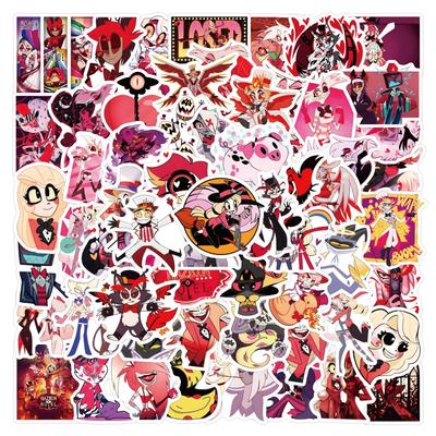 120 New Hazbin Hotel Graffiti Stickers Laptop Suitcase DIY Stickers
