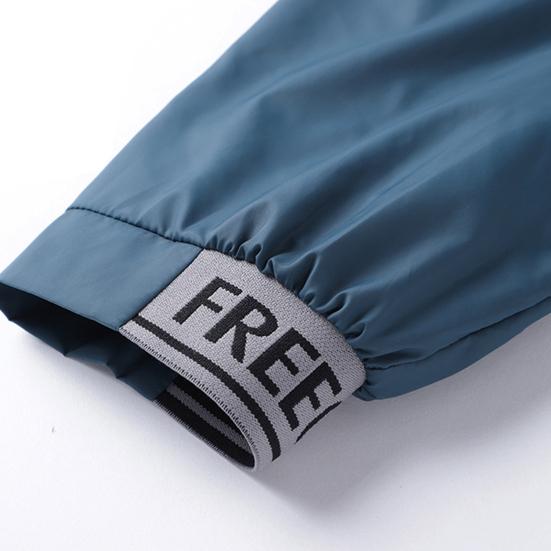 Men Outdoor Jacket Stand Collar Zip Placket Breathable Pocket Ultrathin Sportswear Anti-UV Plus Size Camping Sun Protection Clothing Men Clothes