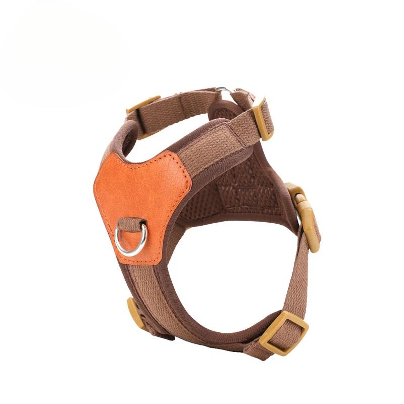 Adjustable Dog Harness Vest for Small Medium Dogs French Bulldog Chihuahua Puppy No Pull Pet Harness with Leash Set Reflective
