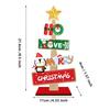 Wooden Material Wooden Xmas Tree Ornaments Festive Messages Welcome Sign Snowman Sign Themed Ornaments Tree-Shaped