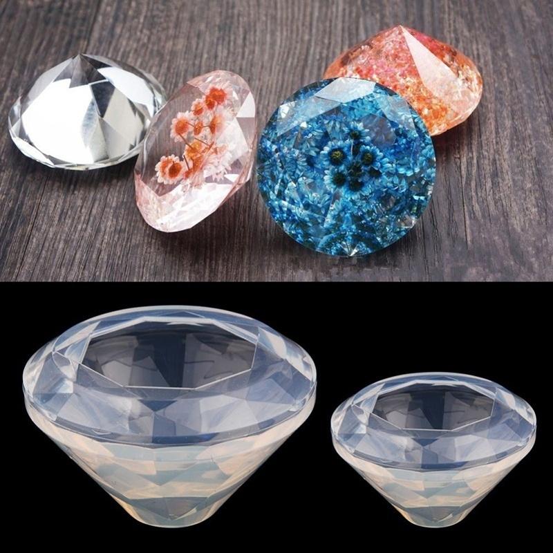 Handmade Creative DIY Silicone Diamond Pendant Mold Making Crystal Jewelry Pendant Resin Casting Mould Tools Accessories