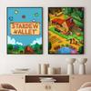 Game S-Stardew Valley Classic Pixel Poster Sticky Wall Art Printing Waterproof Home Living Bed Room Bar Aesthetic Decor
